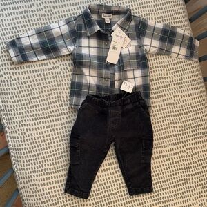 Splendid Button Down and Bottoms